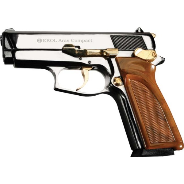 Пістолет стартовий EKOL ARAS COMPACT кал. 9 мм. Колір - білий