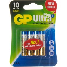 Батарейка GP AAA (LR03) Ultra Plus Alkaline 4 шт