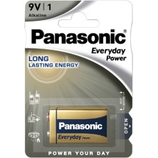 Батарейка Panasonic EVERYDAY POWER лужна 6LR61 (6LF22,MN1604,MX1604,Крона)