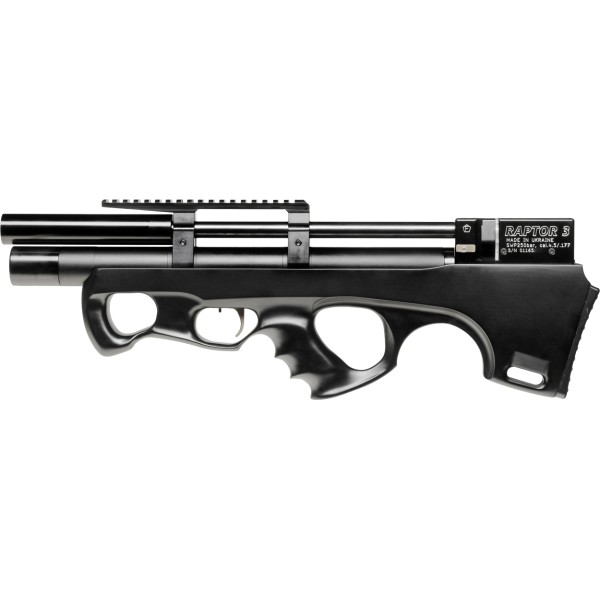 Гвинтівка пневматична Raptor 3 Compact PCP кал. 4,5 мм. Колір - чорний (чохол в комплекті) (1128-10002)