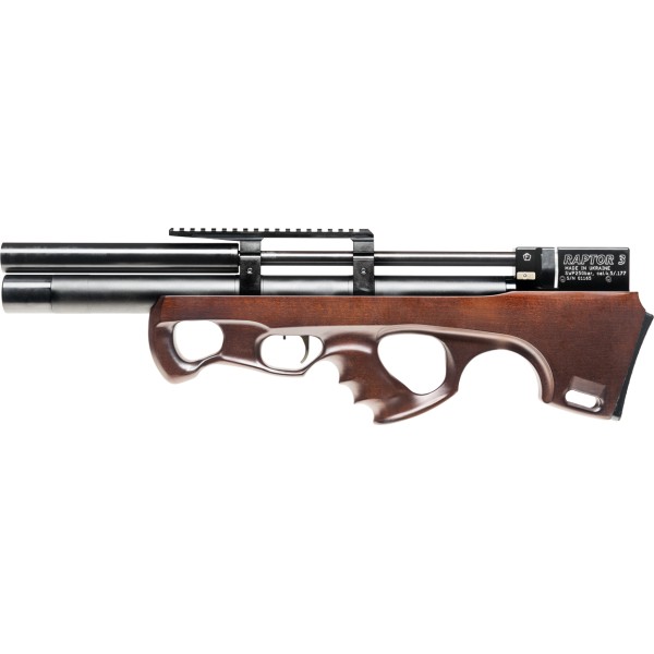 Гвинтівка пневматична Raptor 3 Compact Plus HP PCP кал. 4,5 мм. Колір - коричневий (чохол в комплекті) (1128-10016)