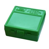 Коробка для патронів MTM кал. 7,62x25: 5,7x28: 357 Mag. Кількість - 100 шт. Колір - зелений