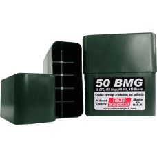 Коробка MTM 50 BMG Slip-Top на 10 патронов кал. 50 BMG. Цвет - темно-зеленый