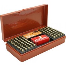 Коробка MTM SB-200 на 250 патронів кал. 22 LR: на 200 шт. кал. 22 WMR і на 150 шт. кал. 17 HMR. Колір – червоний.