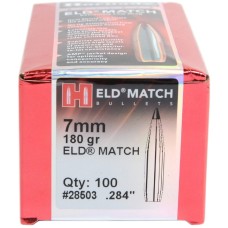 Пуля Hornady ELD Match кал. 7 мм (.284) масса 180 гр (11,66 г) 100 шт