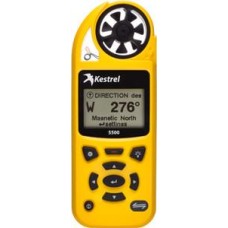 Метеостанция Kestrel 5500 Weather Meter Bluetooth. Цвет - Желтый. В комплекте флюгер и чехол