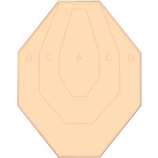 Мишень Алебарда картонная IPSC классическая