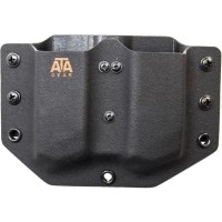 Паучер ATA Gear подвійний під магазин Glock 17. Колір: чорний