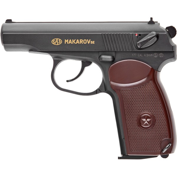 Пистолет пневматический SAS Makarov SE BB кал. 4.5 мм. Корпус - пластик (1234-10013)