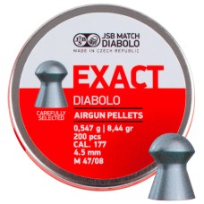 Пули пневм JSB Diabolo Exact. Кал. 4.5 мм. Вес - 0.54 г. 200 шт/уп