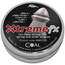 Пули пневматические Coal Xtreme FX. Кал. 5.5 мм. Вес - 1.5 г. 200 шт/уп