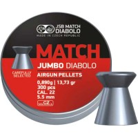 Кулі пневматичні JSB Diabolo Jumbo Match. Кал. 5.5 мм. Вага - 0.89 г. 300 шт/уп