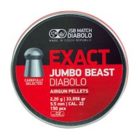 Кулі пневматичні JSB Exact Jumbo Beast. Кал. 5.52 мм. Вага - 2.20 г. 150 шт/уп