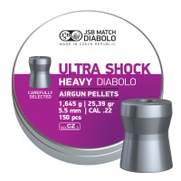 Кулі пневматичні JSB Heavy Ultra Shock. Кал. 5.5 мм. Вага - 1.64 г. 150 шт/уп