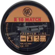 Кулі пневматичні RWS Air Pellets R10 кал. 4.5 мм. Вага - 0.53 г. 500 шт/уп