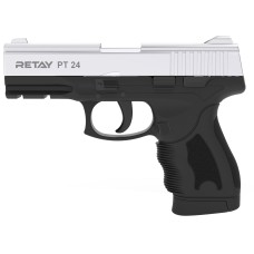 Пистолет стартовый Retay PT24 кал. 9 мм. Цвет - nickel.