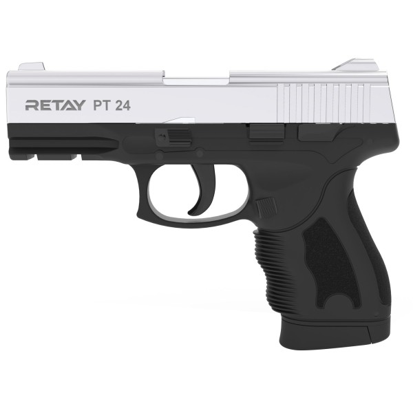Пістолет стартовий Retay PT24 кал. 9 мм. Колір - nickel. (1474-10015)