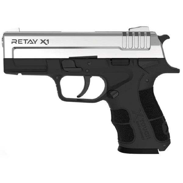 Пістолет стартовий Retay X1 кал. 9 мм. Колір - nickel. (1474-10069)