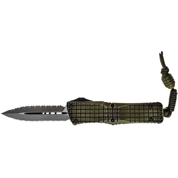 Microtech Combat Troodon Frag Off Grenade Green FS Apocalyptic (1272-10191)