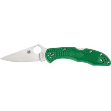 Нож Spyderco Delica4 Flat Ground Green