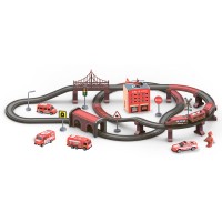 Игровой набор ZIPP Toys Городской экспресс 92 детали. Красный