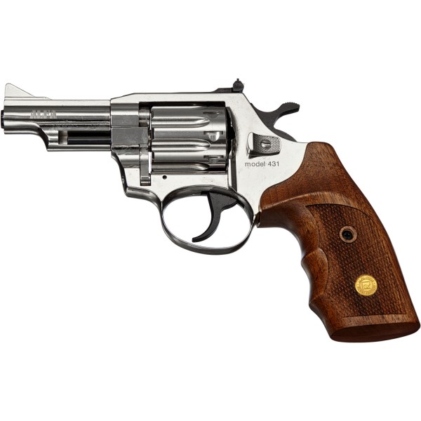Револьвер флобера Alfa mod.431 3 Никель. Рукоять №2. Материал рукояти - дерево (1301-10010)